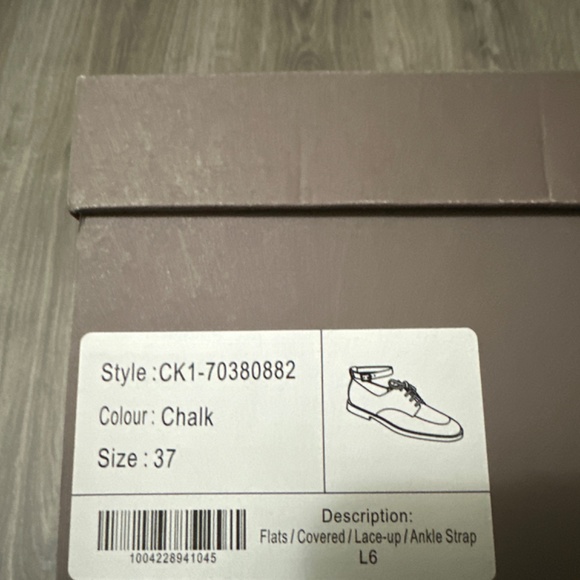 Ankle Strap Derby Shoes - Chalk - Picture 5 of 5